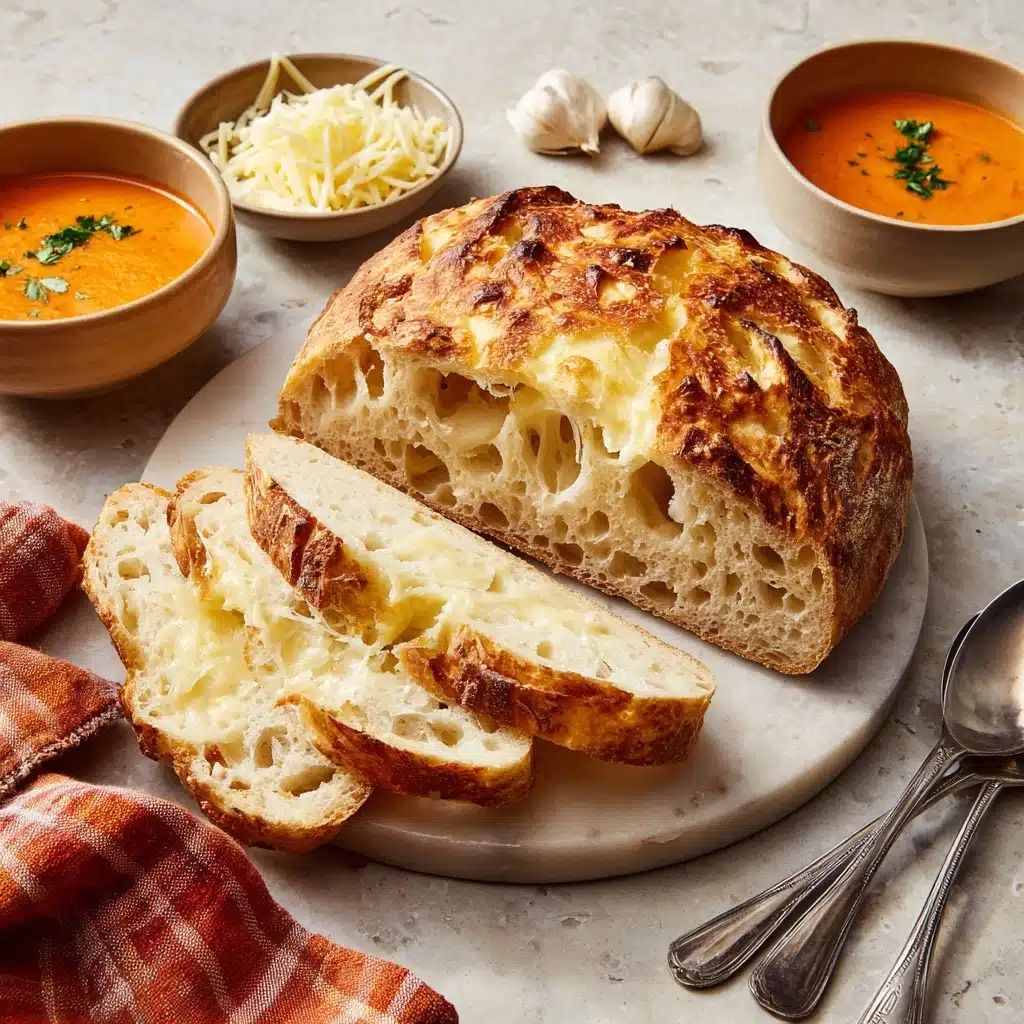 Asiago-Crusted Skillet Bread (No Knead) Recipe