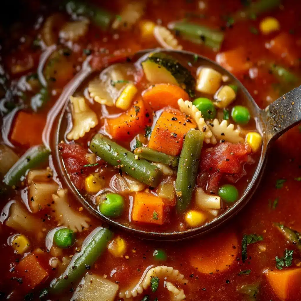 Homemade Alphabet Vegetable Soup Recipe - Recipe Image