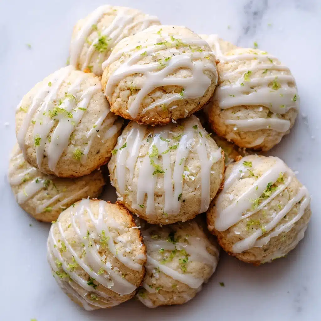 Glazed Coconut Lime Cookies Recipe - Recipe Image