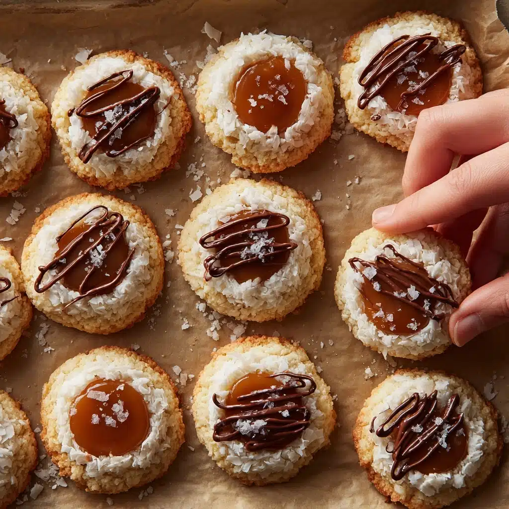 Caramel Coconut Macaroon Thumbprints Recipe