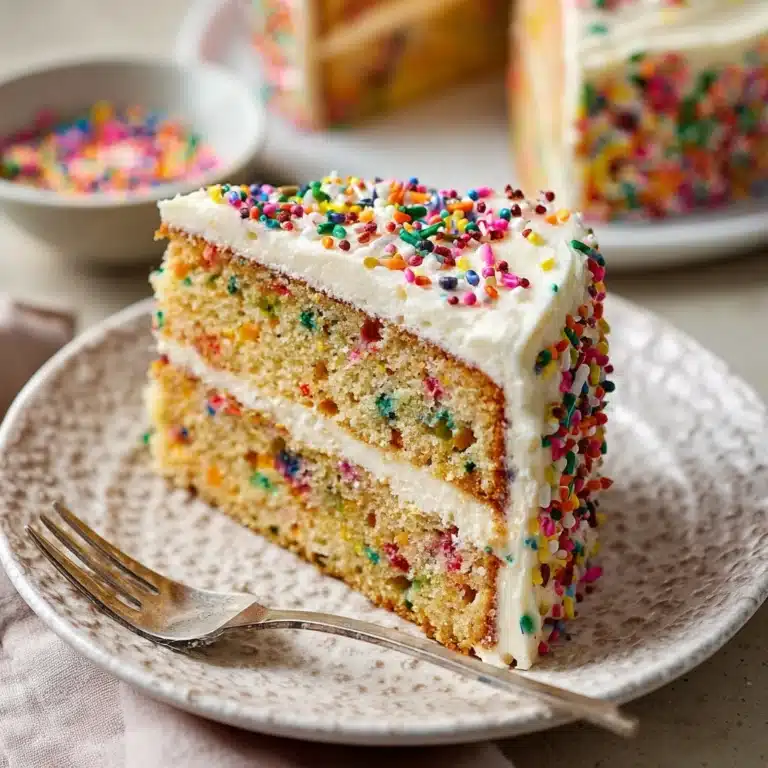 Easy Homemade Sprinkle Cake Recipe