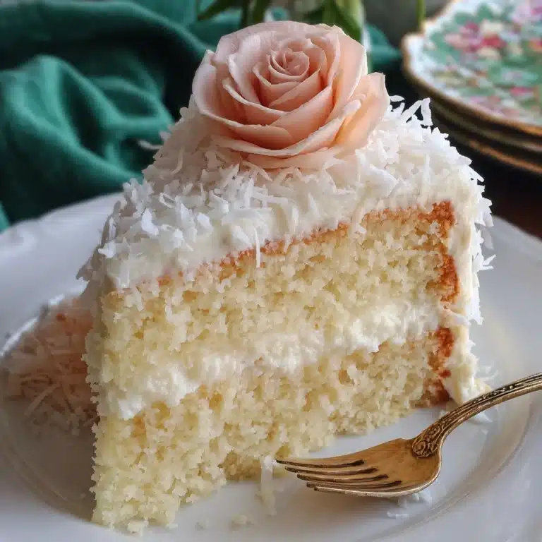 Fluffy & Moist Coconut Cake Recipe