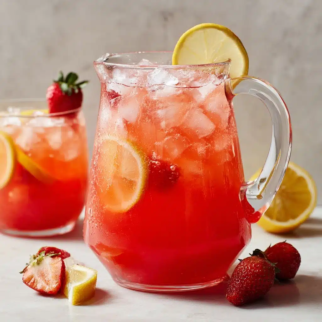 Honey-Sweetened Strawberry Lemonade Recipe - Recipe Image