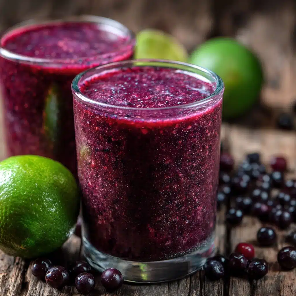 Cranberry Lime Kombucha Slushie Recipe