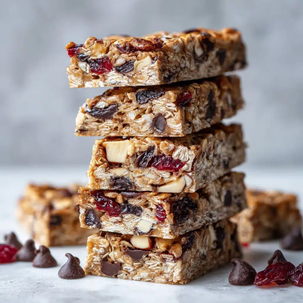 Peanut Butter Trail Mix Bars Recipe - Recipe Image