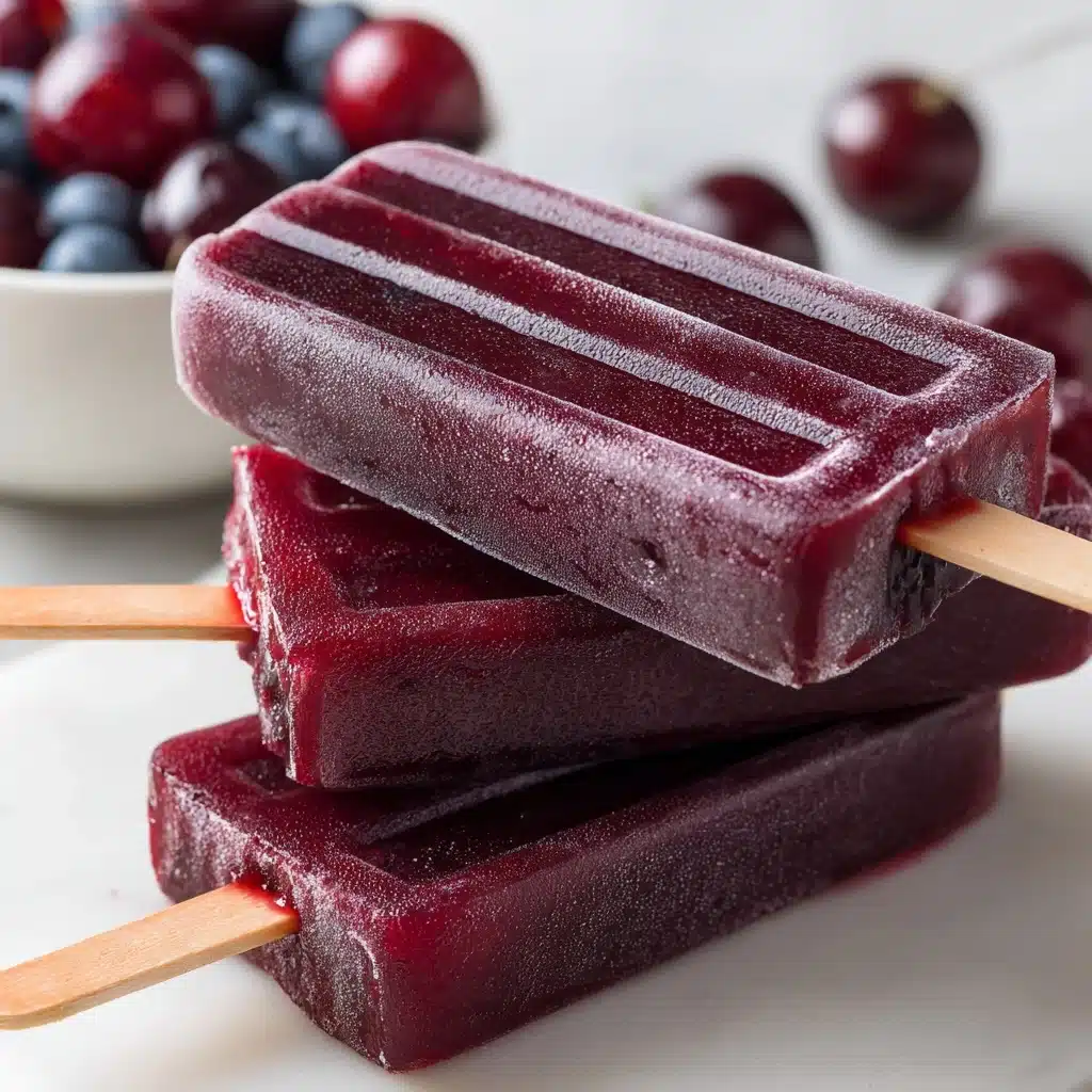 No-Drip Raspberry Popsicles Recipe - Recipe Image