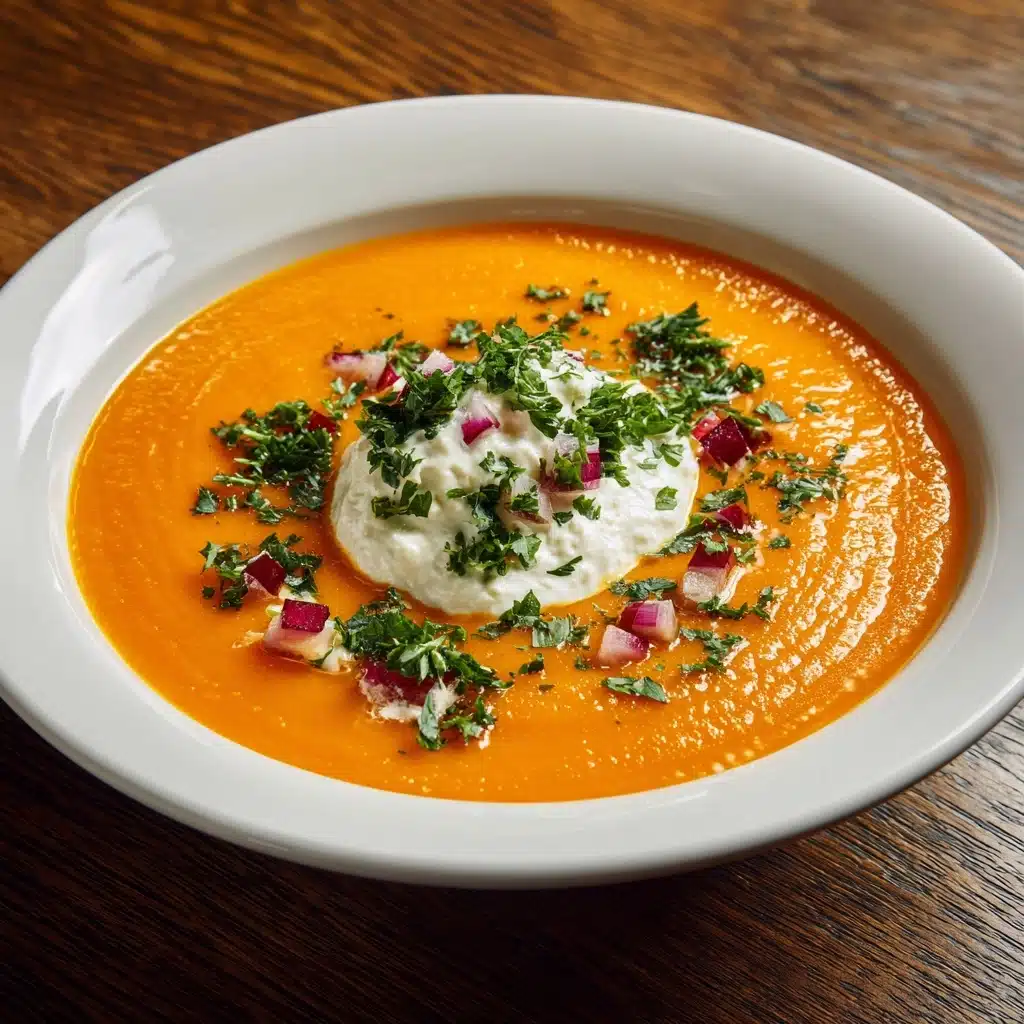 Sweet Potato and Poblano Pepper Soup Recipe - Recipe Image