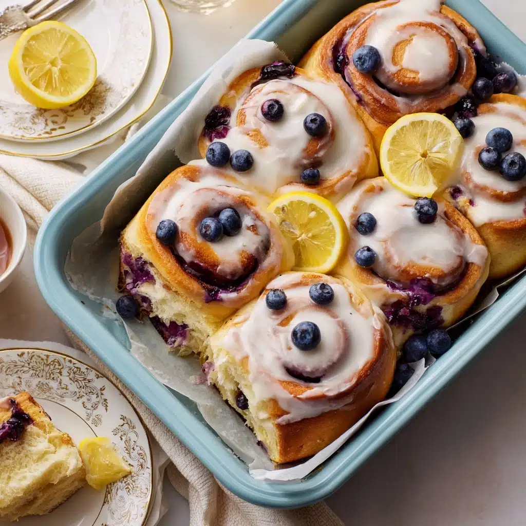 Blueberry Lemon Sweet Rolls Recipe - Recipe Image