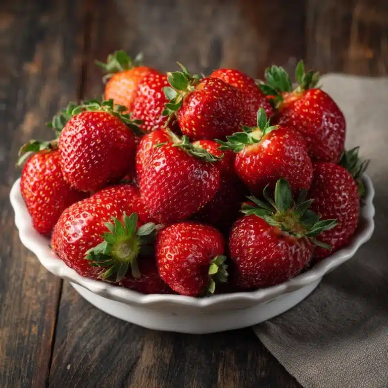 Stewed Strawberries with Vanilla Bean and Fresh Mint Recipe