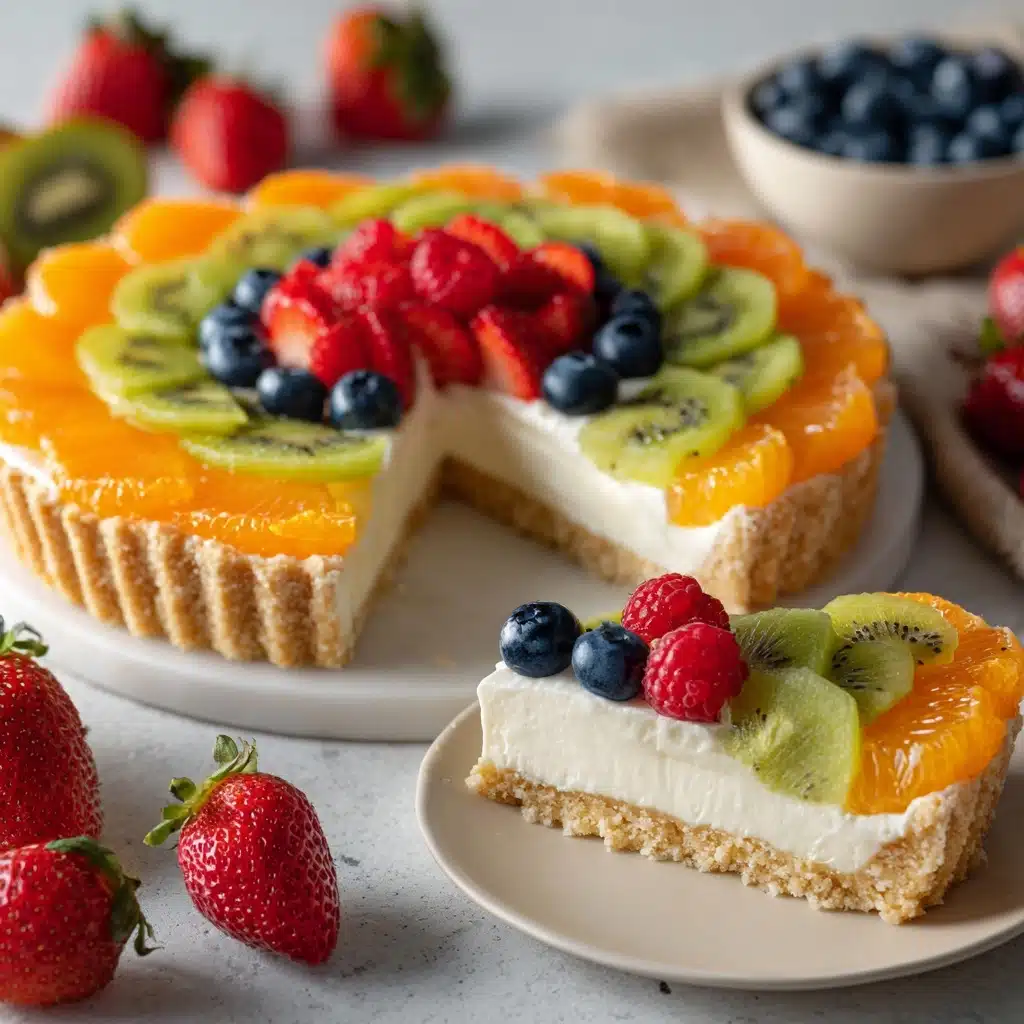 Fresh Fruit Tart with Vanilla Mascarpone Cream Recipe - Recipe Image
