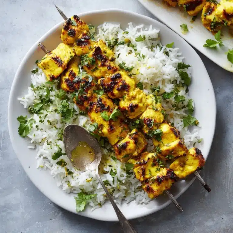 Turmeric Chicken Kebabs Recipe