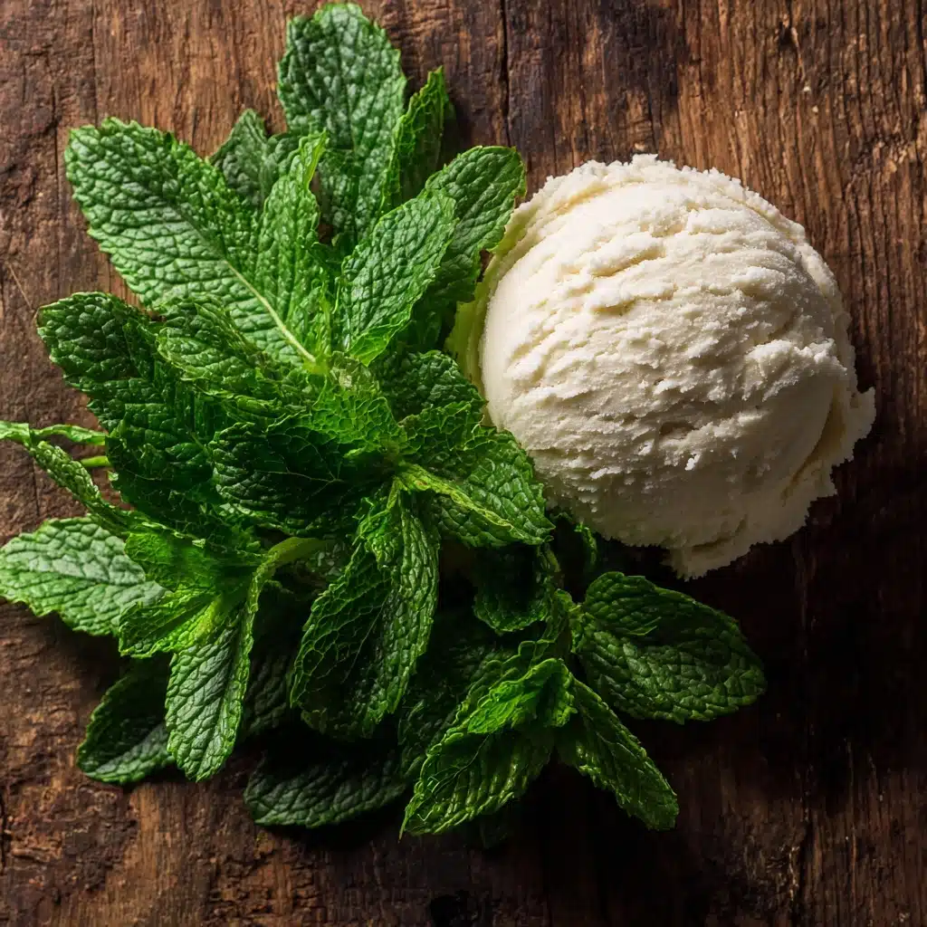 Vanilla Bean and Fresh Mint Ice Cream Recipe