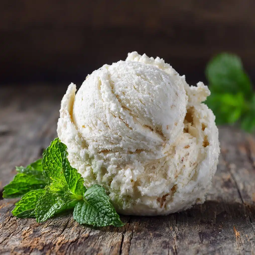 Vanilla Bean and Fresh Mint Ice Cream Recipe - Recipe Image