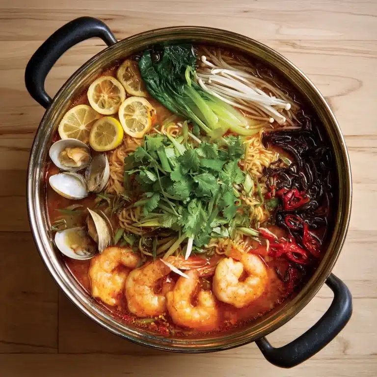 Spicy Korean Seafood and Vegetable Stew Recipe