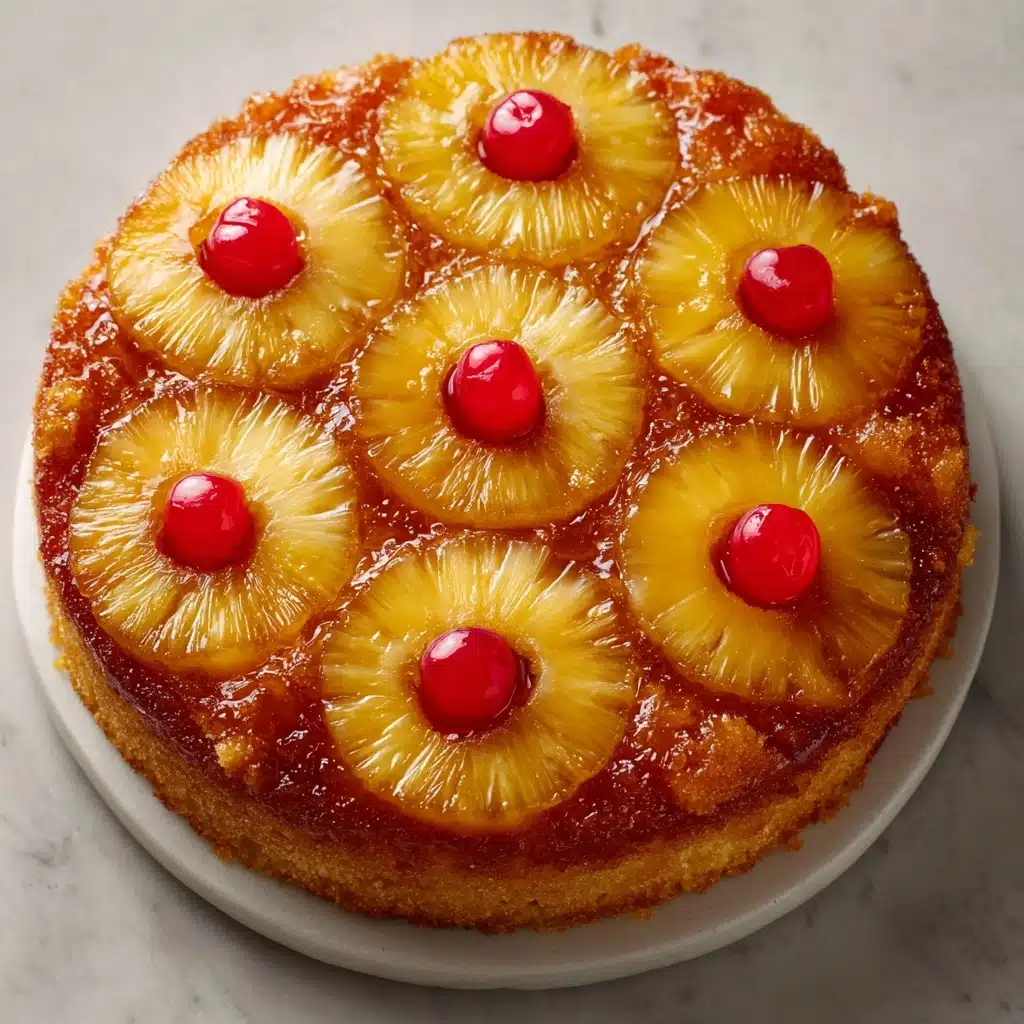 Coconut Pineapple Upside Down Cake Recipe - Recipe Image