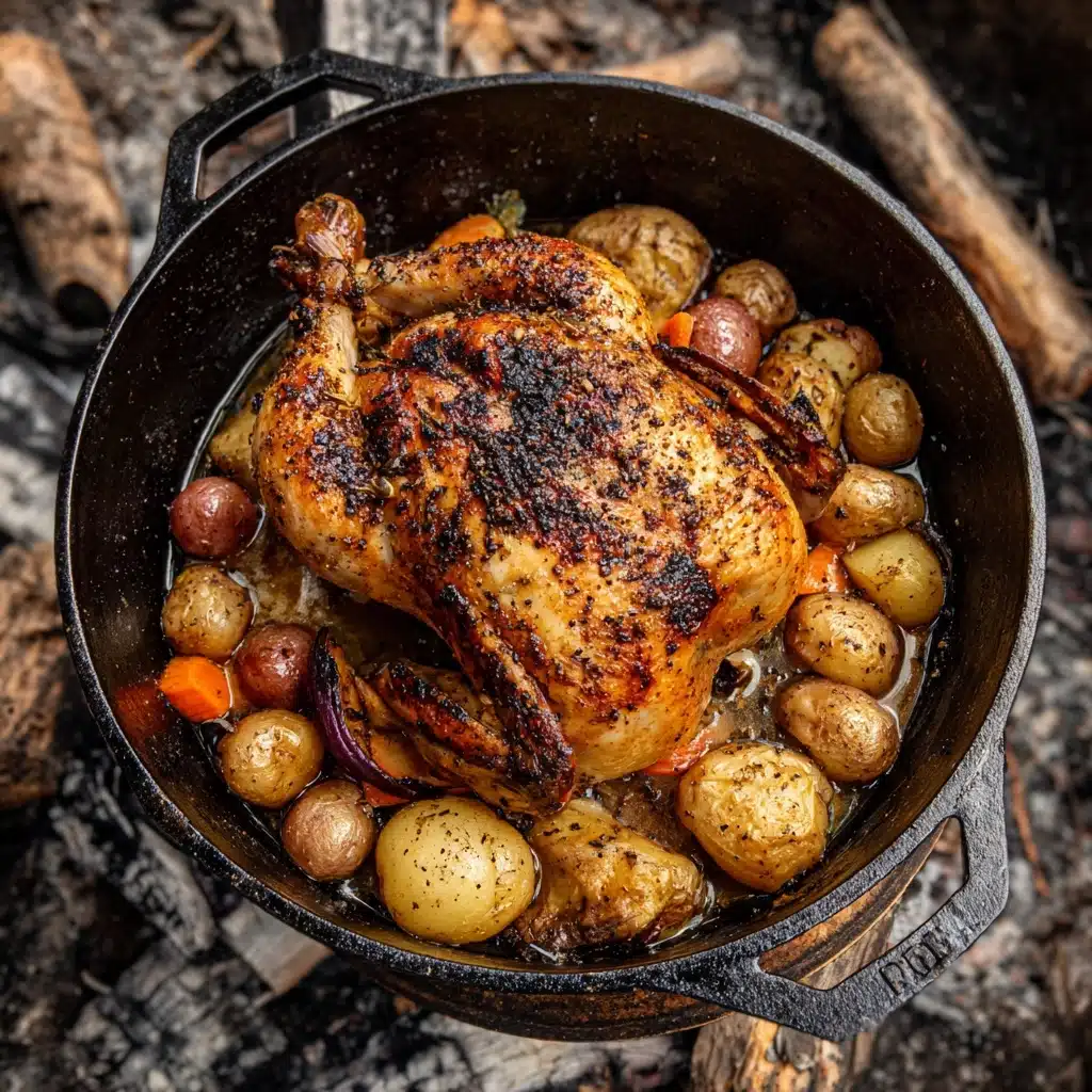 Campfire Roast Chicken Recipe - Recipe Image