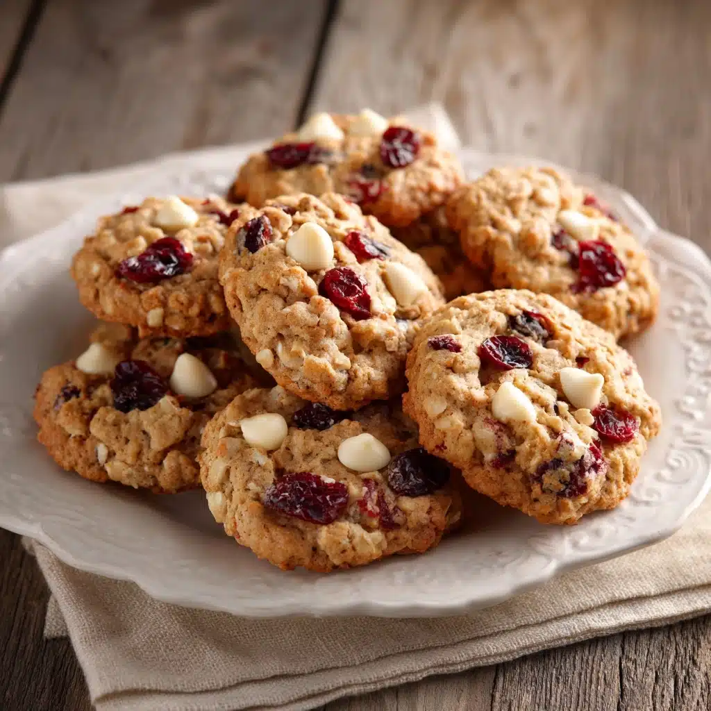 White Chocolate Oatmeal Cranberry Cookies Recipe - Recipe Image