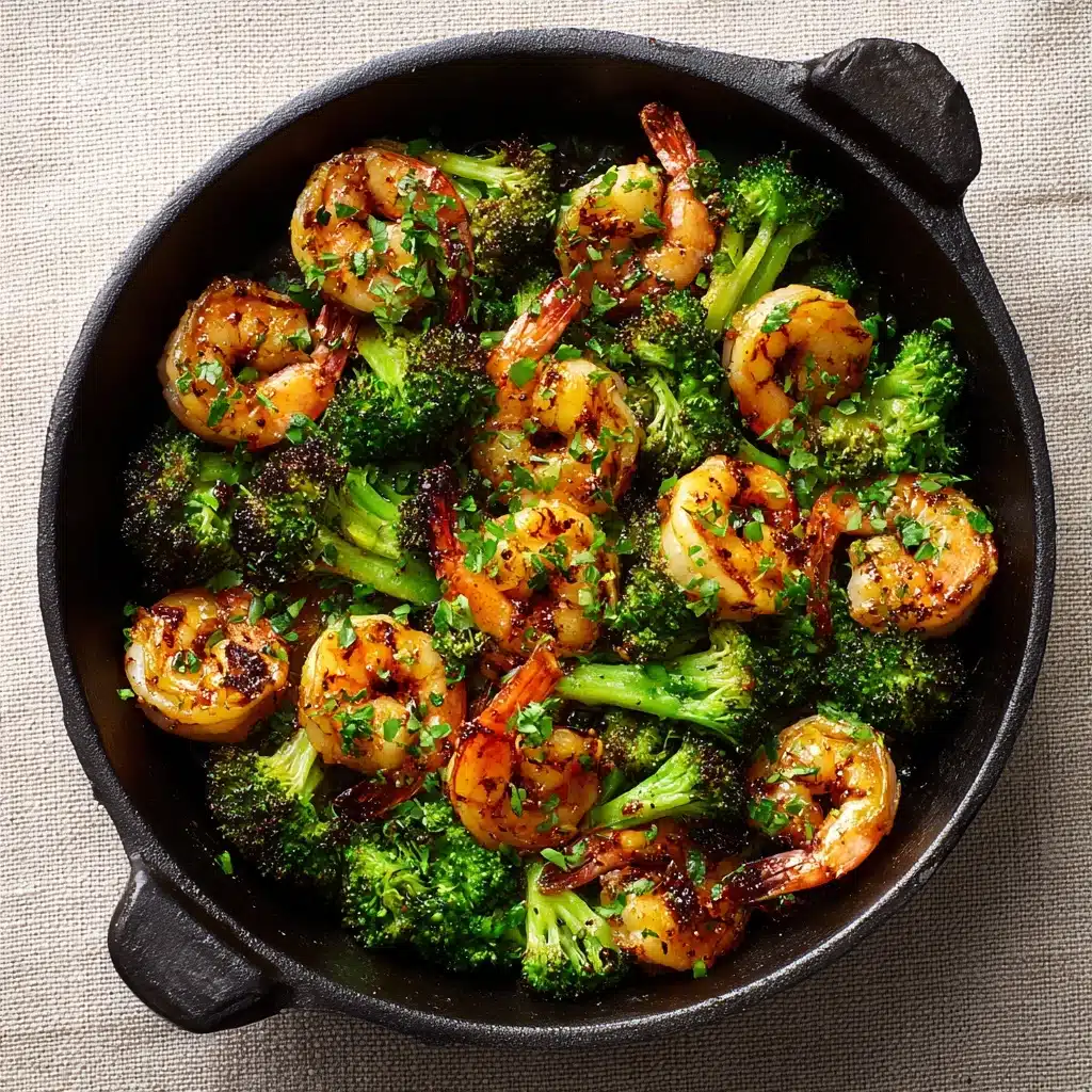 Healthy Garlic Butter Shrimp and Broccoli Recipe - Recipe Image