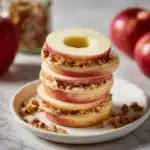 Peanut Butter Apple Sandwiches with Granola Recipe