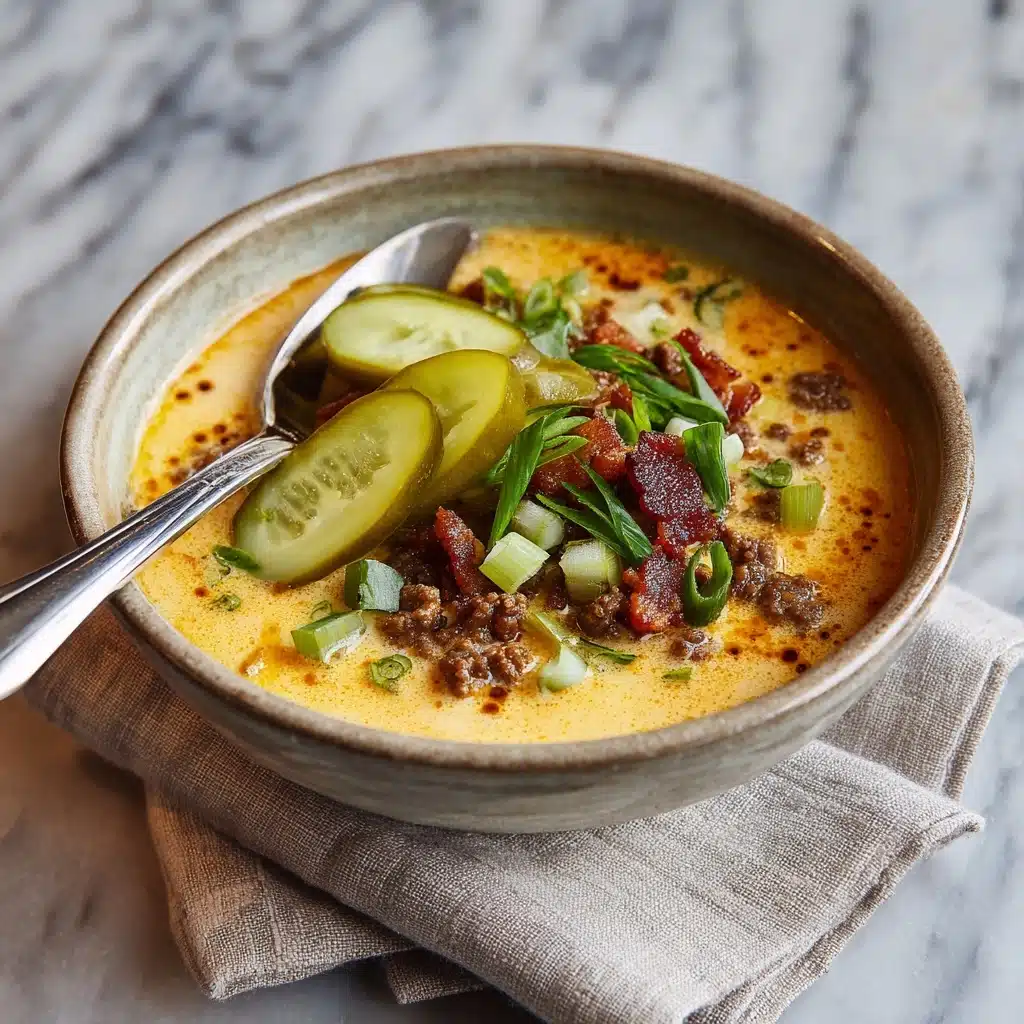 Keto Cheeseburger Soup Recipe - Recipe Image
