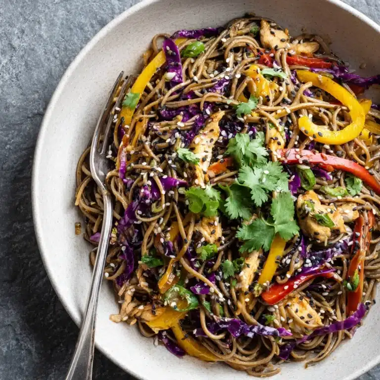 Asian Chicken Soba Noodle Salad Recipe