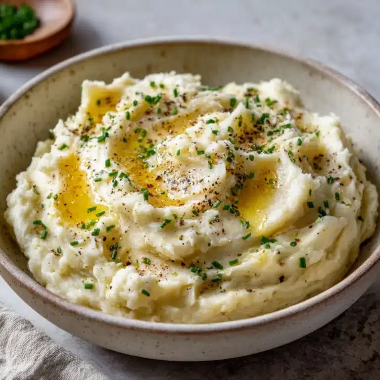 Crockpot Garlic Mashed Potatoes Recipe