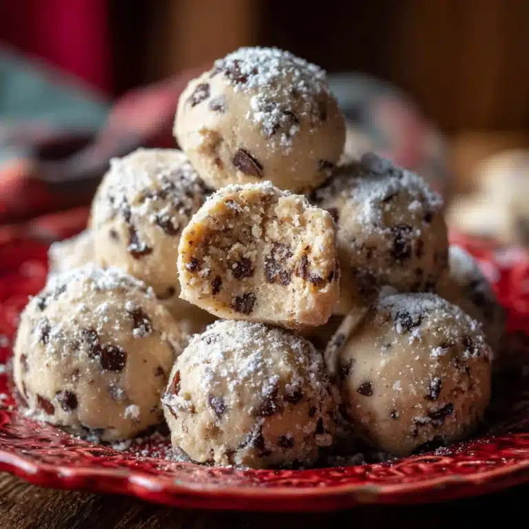 Peanut Butter Chocolate Chip Snowball Cookies Recipe