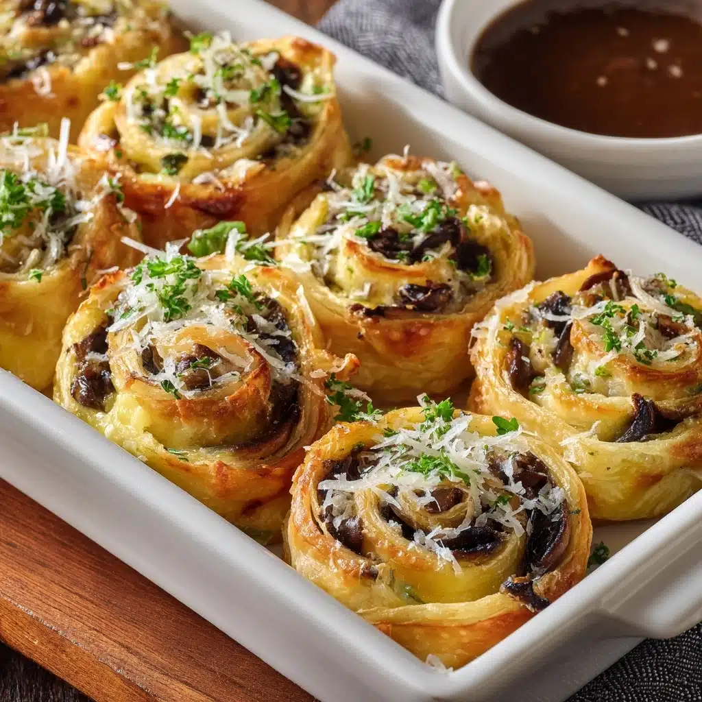 French Dip Roast Beef Pinwheels Recipe
