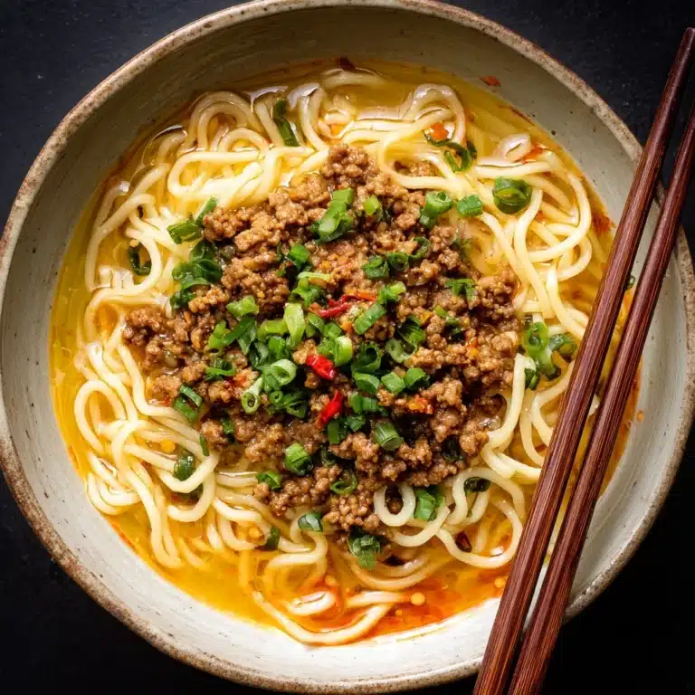 Mongolian Ground Beef Noodles Recipe