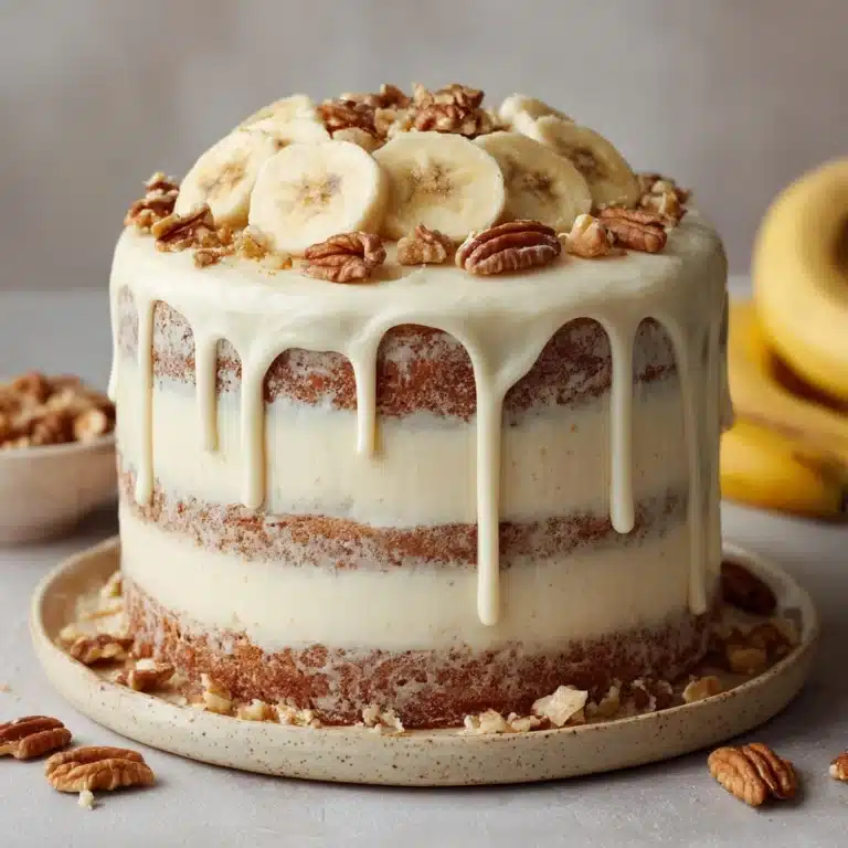 Heavenly Banana Walnut Cream Cake Recipe