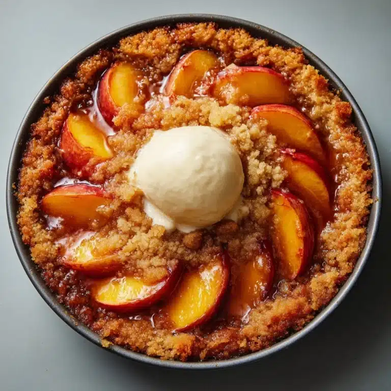 Peach Cobbler Upside Down Cake Recipe