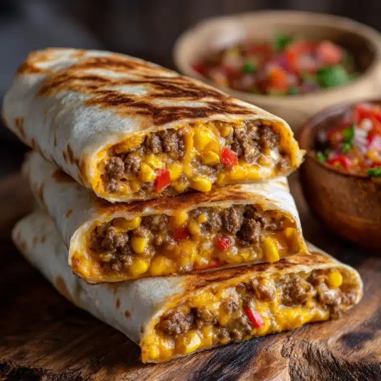 Nacho Cheese Beef Wraps Recipe