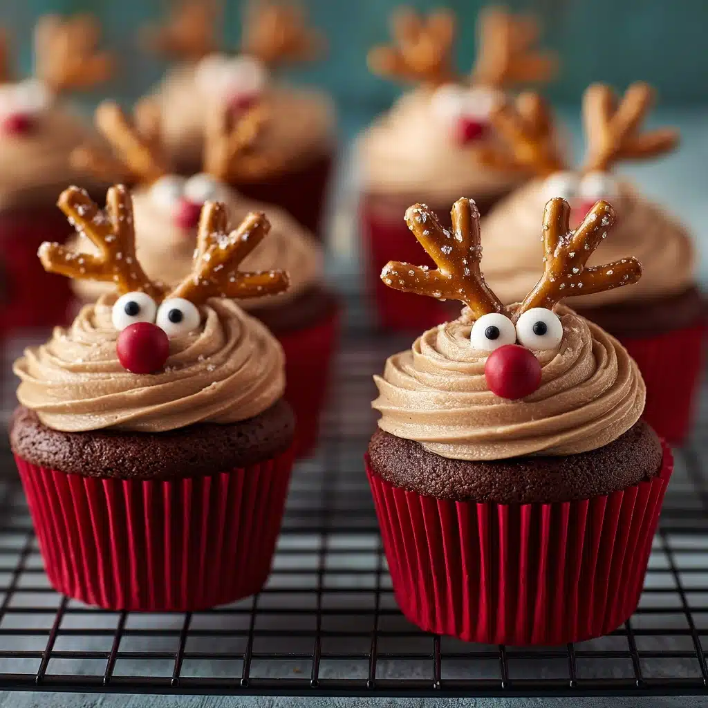 Easy Reindeer Cupcakes Recipe - Recipe Image