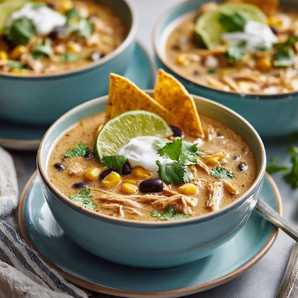White Chicken Chili with Cream Cheese Recipe - Recipe Image