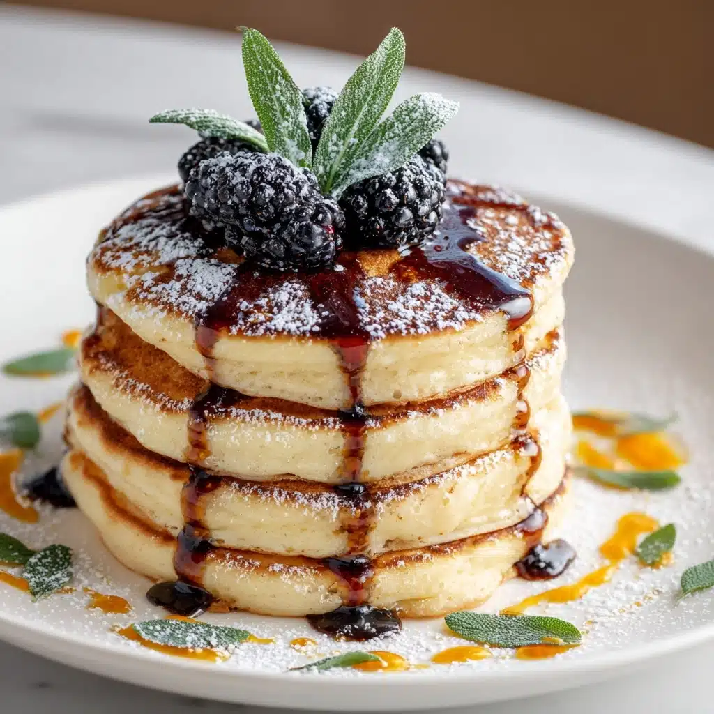 Pumpkin Sage Pancakes with Blackberry Sauce Recipe