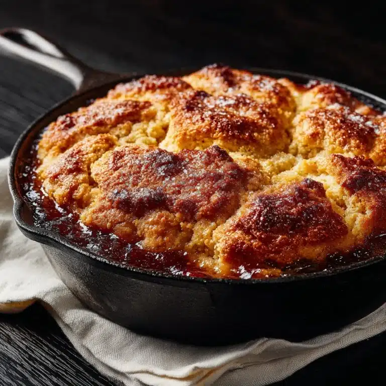 Peach Cobbler with Vanilla Ice Cream Recipe