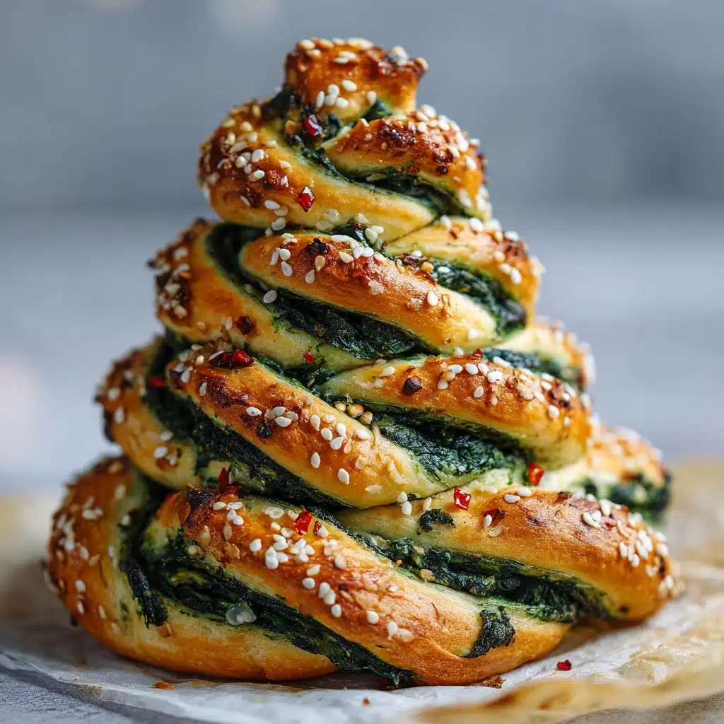 Christmas Tree Spinach Dip Breadsticks Recipe - Recipe Image