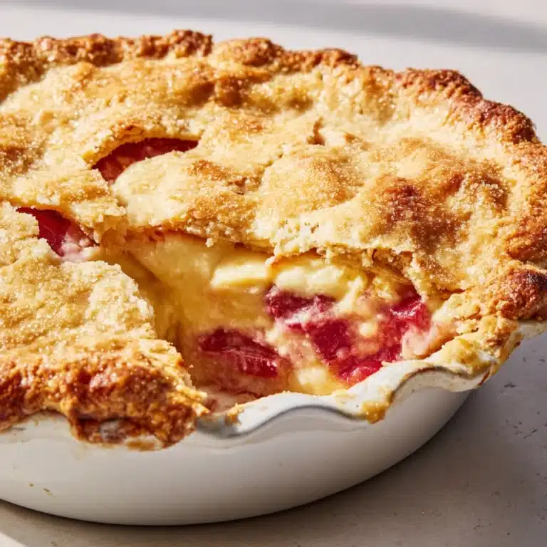 Rhubarb Custard Pie Recipe