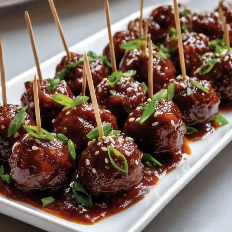 Saucy Sesame Meatballs Recipe
