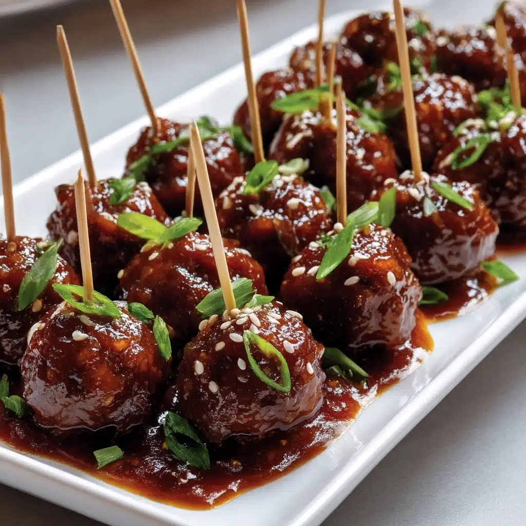 Saucy Sesame Meatballs Recipe