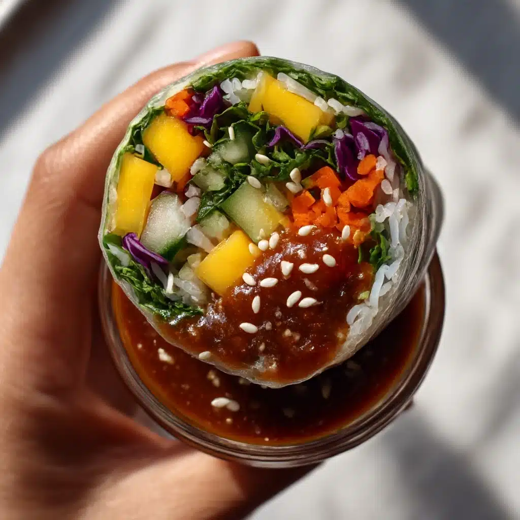 Mango Avocado Spring Rolls (with Easy Peanut Sauce) Recipe - Recipe Image