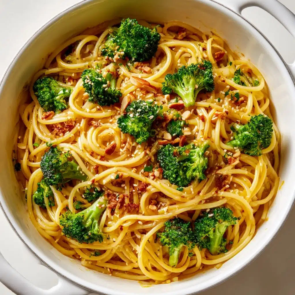 Sesame Noodles with Broccoli and Almonds Recipe - Recipe Image