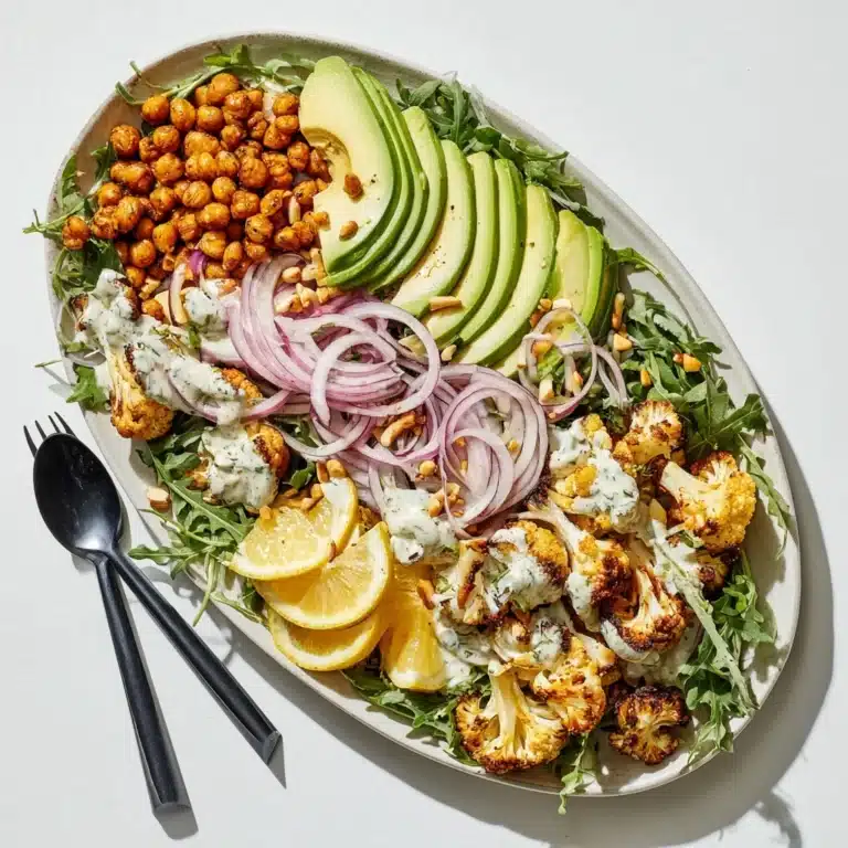 Roasted Cauliflower, Chickpea and Arugula Salad Recipe