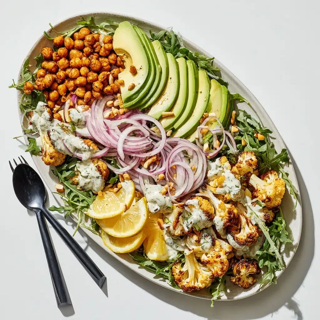 Roasted Cauliflower, Chickpea and Arugula Salad Recipe - Recipe Image