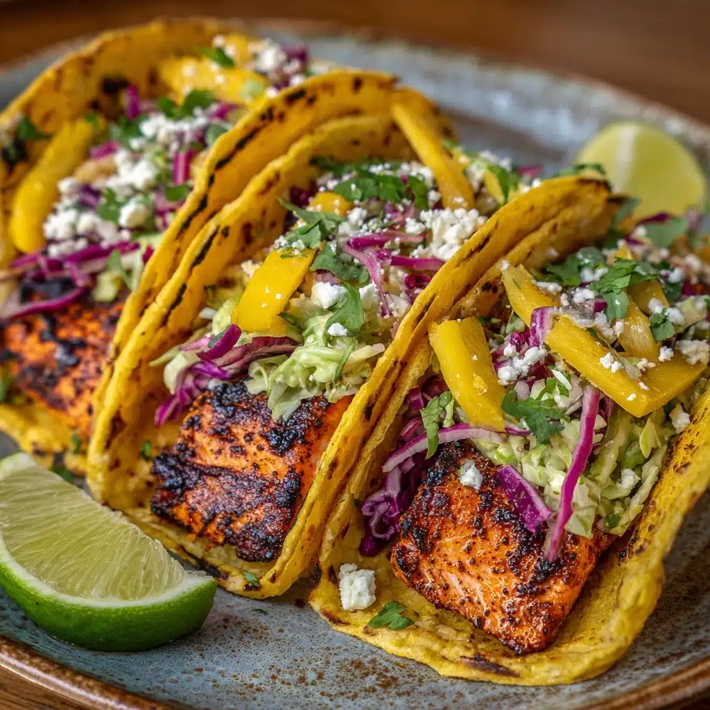 Blackened Salmon Tacos Recipe - Recipe Image