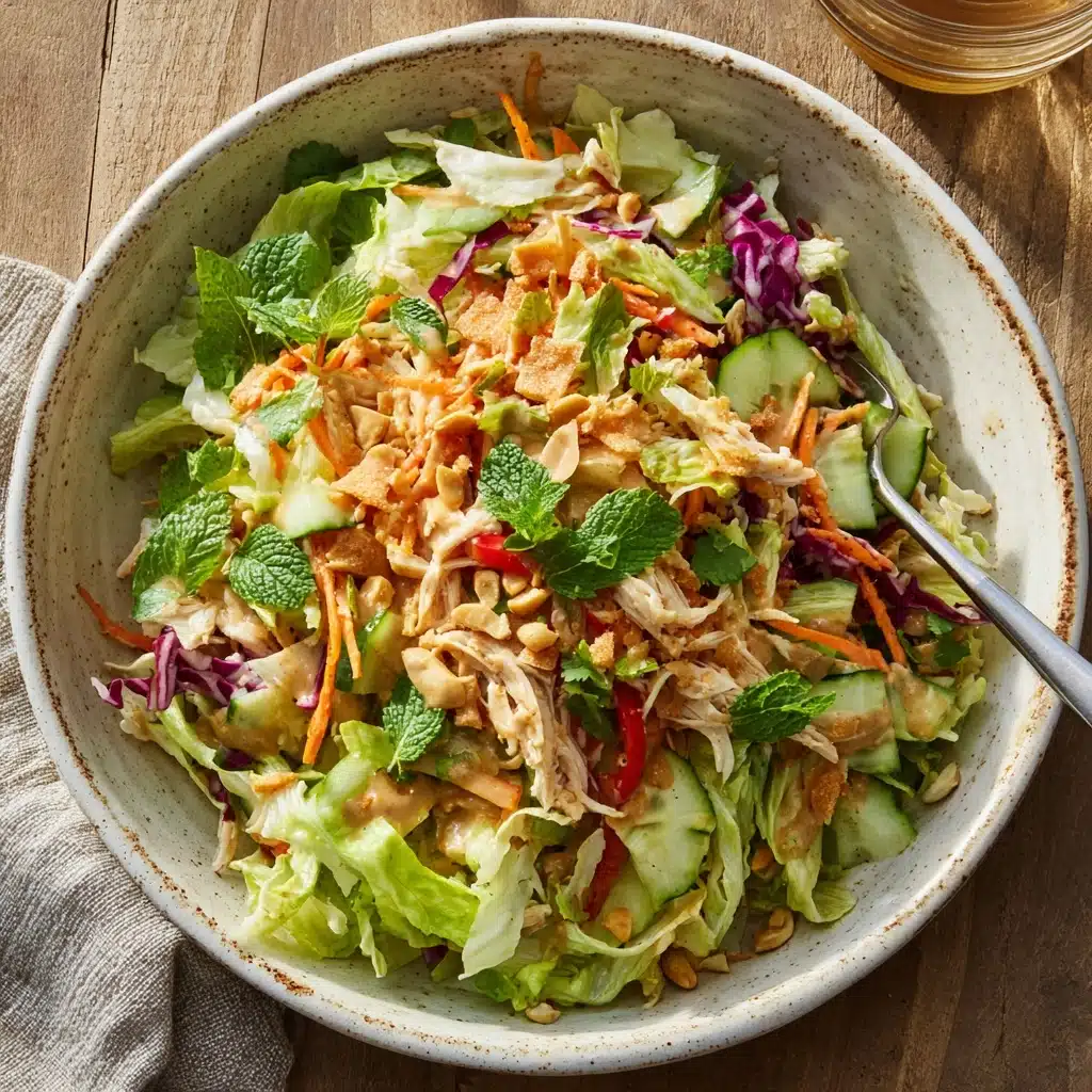Thai Crunch Salad with Peanut Dressing Recipe