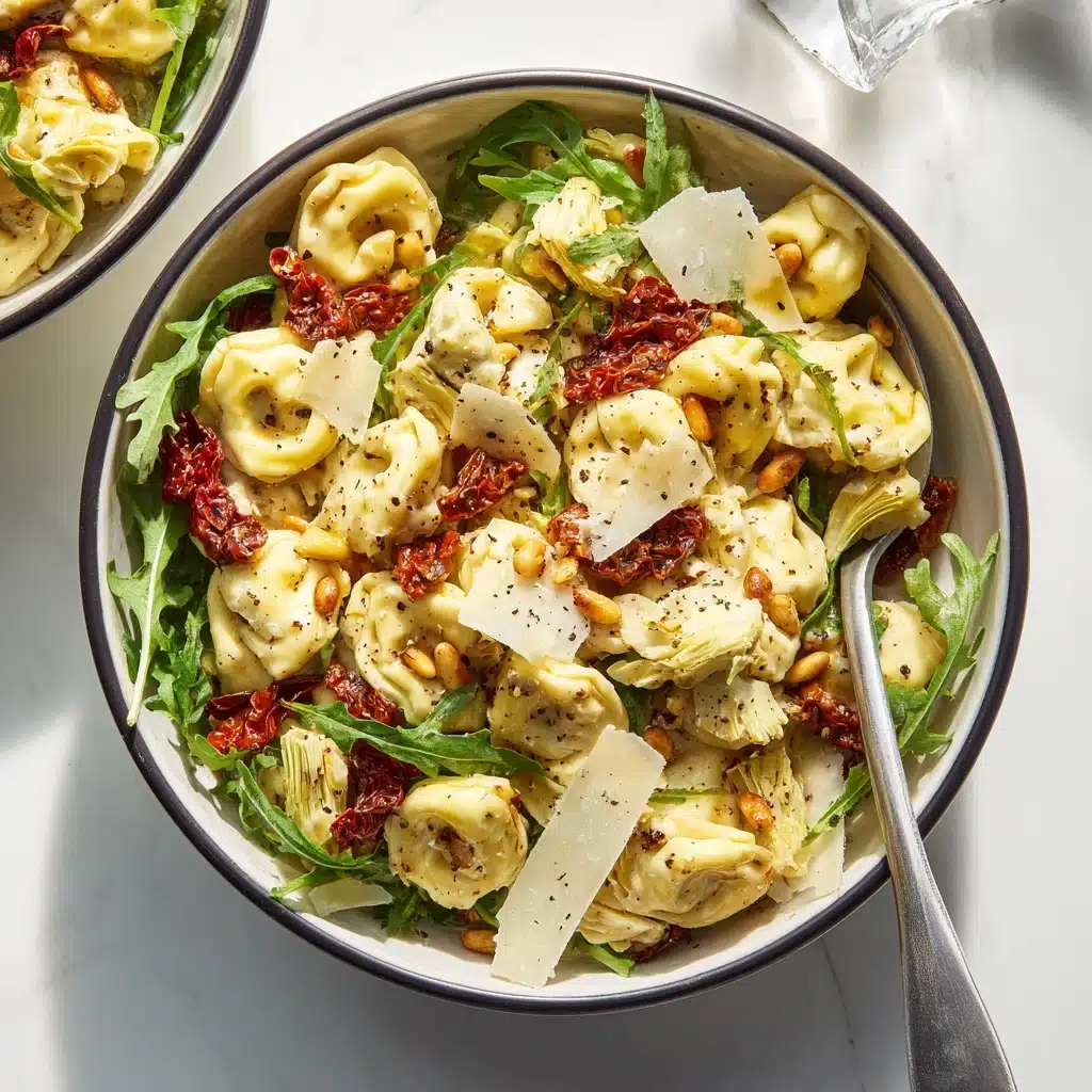 Tortellini Pasta Salad with Sun-Dried Tomatoes and Artichokes Recipe