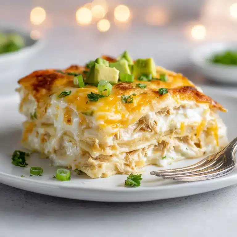 White Chicken Enchilada Casserole Recipe