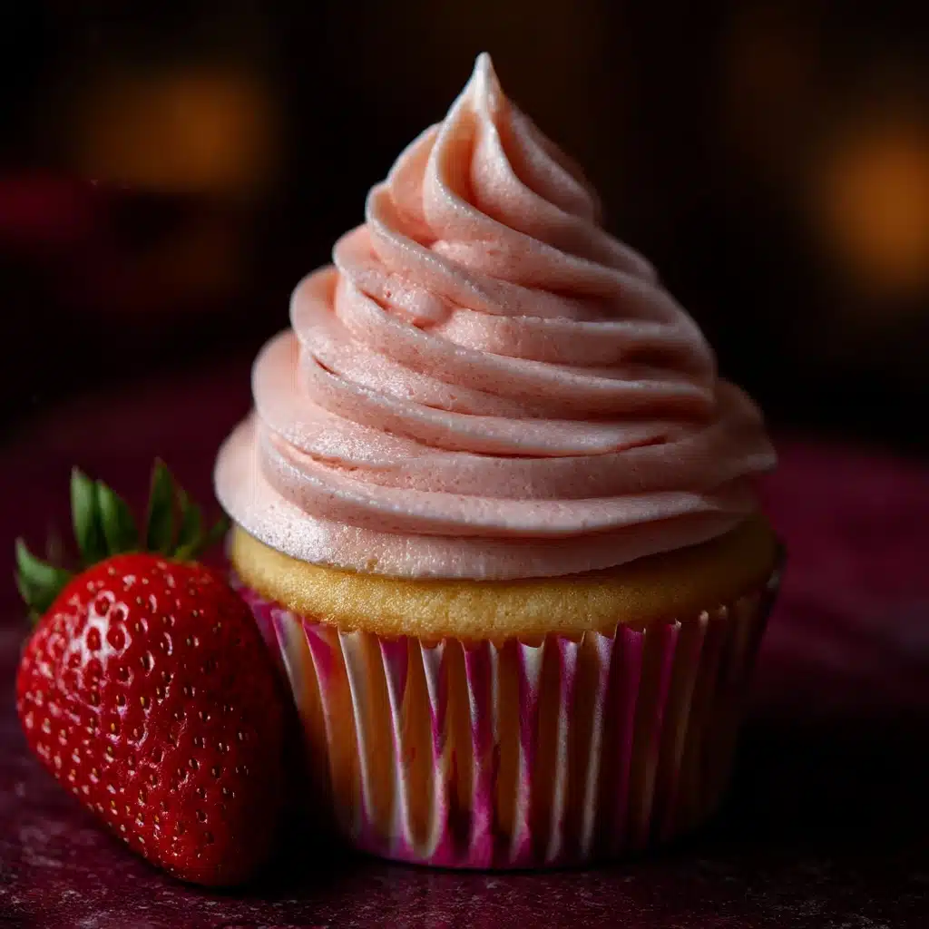Strawberry Lemonade Cupcakes With Fresh Strawberry Buttercream Recipe - Recipe Image