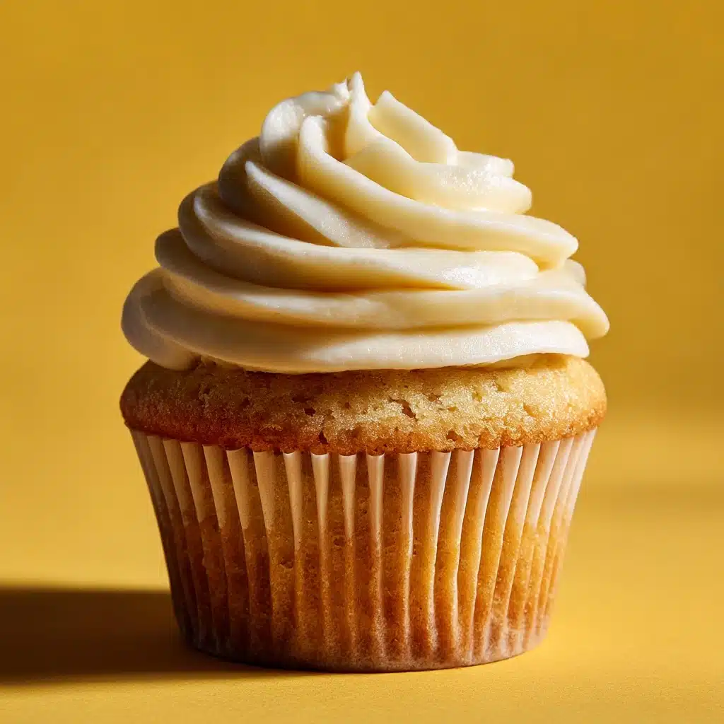 Vanilla Almond Cupcakes With Salted Caramel Buttercream Recipe - Recipe Image